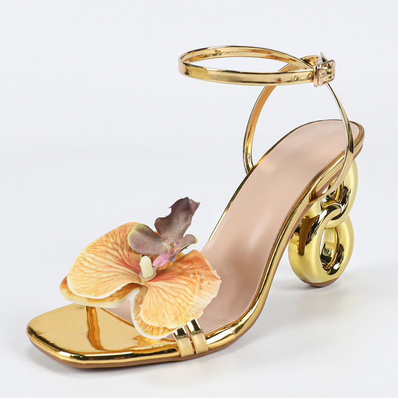Women'S Shoes Quality - Aneikeh/женские сандалии с золотым открытым носком