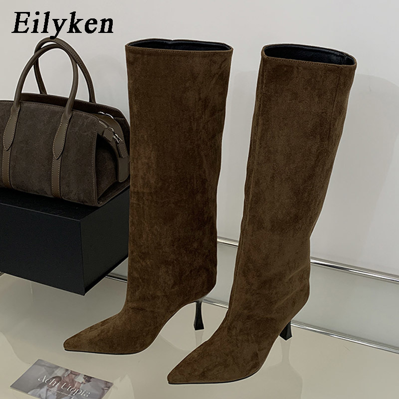 Knee High Boots Women - Зимние ботинки Eilyken в ретро-стиле с