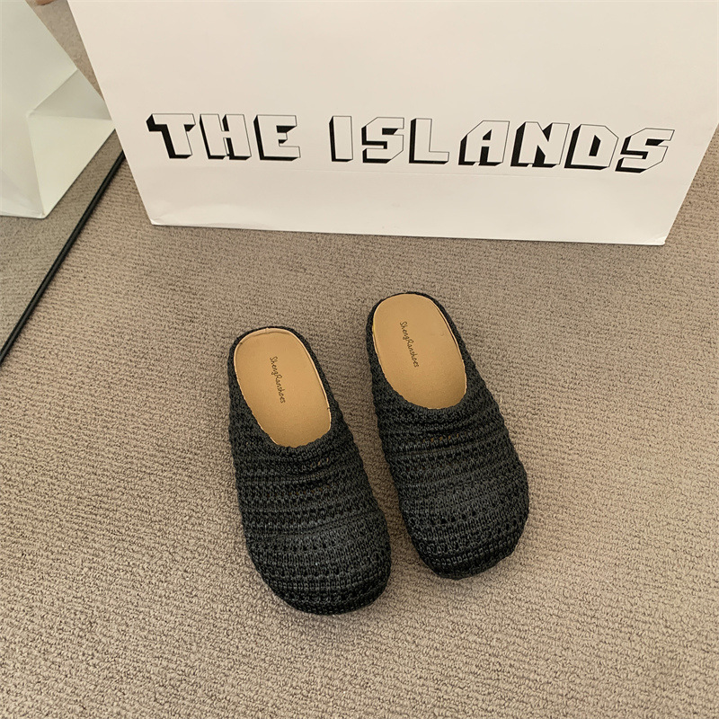 Женские тапочки-мюли из рафии, – обзор и цена Mule Slip On