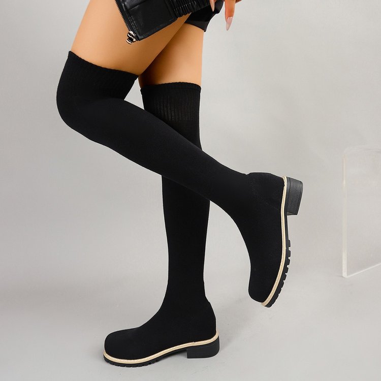 Осенне-зимние женские однотонн – обзор и цена Sock Boot Women